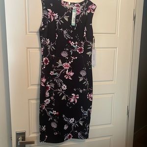 Calvin Klein, Black Floral Dress